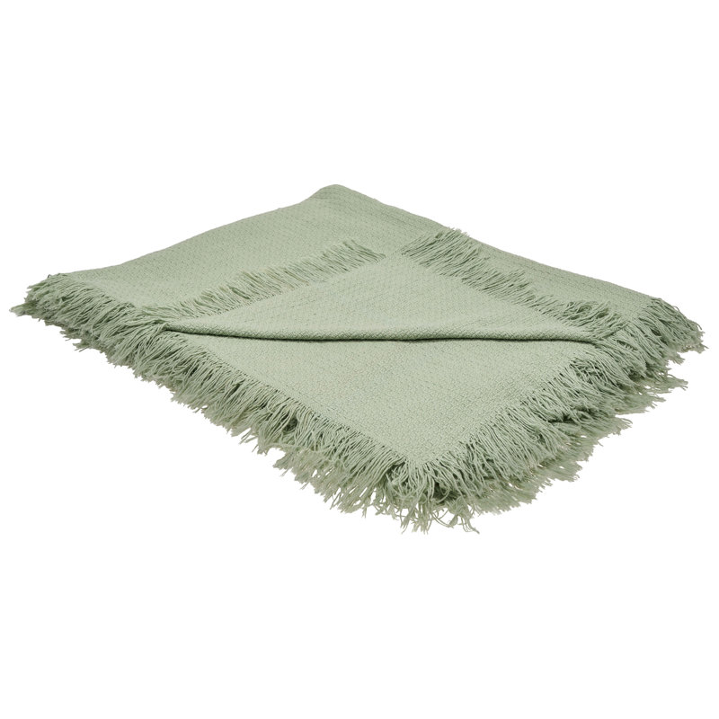 YERBENT Cotton Solid Colour Bedspread, 240 x 220 cm Bedspread