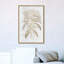 Floral esquisse bordure dorée - impression sur toile-925298226-925298227