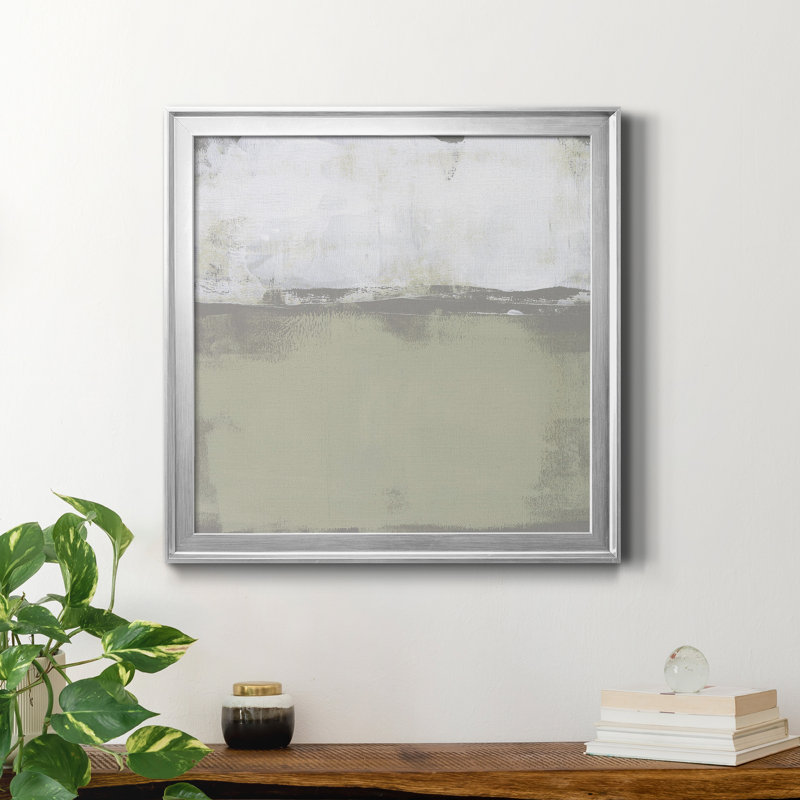 «The Subtlest Horizon I-Premium», reproduction encadrée prête à être accrochée, Papier avec cadre blanc, Pas de tapis