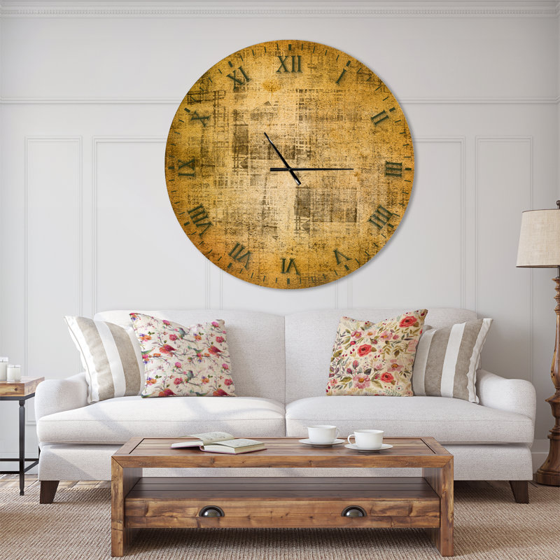 Swigart Metal Wall Clock, Oversized