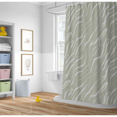 Lush Cracks Ultra-Thin Lightweight Shower Curtain