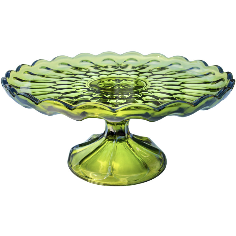 Bol décoratif en verre fait à la main en vert