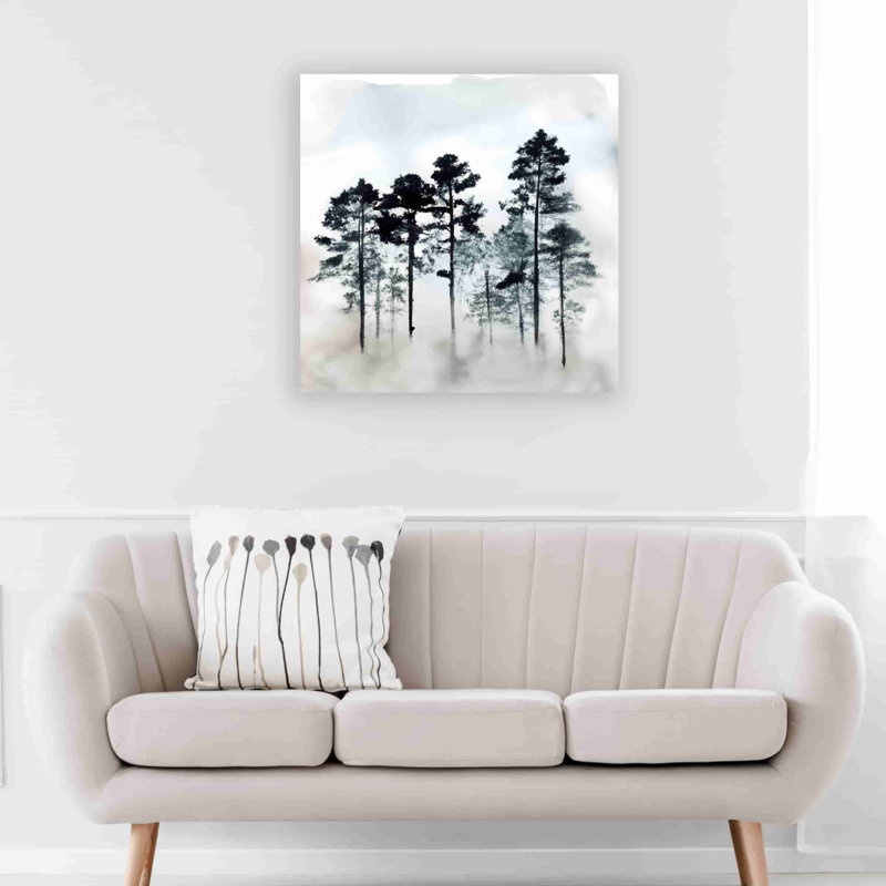 Murmure éphémère sur toile, H 30 po x l 30 po x P 1,5 po