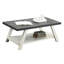 Table en bois composite - Style bureau, couleur anthracite et beige