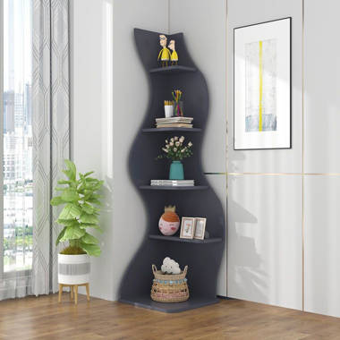 corner wall bookcase