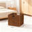 Handwoven Wicker Storage Basket With Handles, Foldable Organization Bin For Shelves, Pantry, Kitchen And Bathroom-963989630