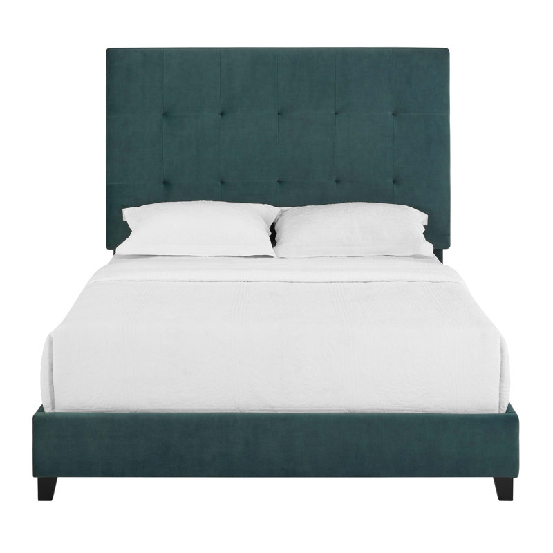Lit plateforme tapissier Velvet