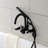 Kingston Brass Kaiser Three-Handle 2-Hole Tub Wall Mount Clawfoot Tub Faucet with Hand Shower-50911577