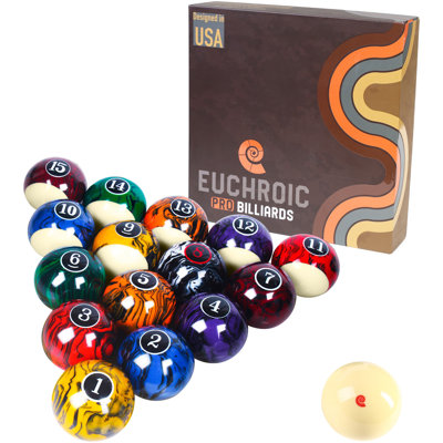 Ensemble de boules de billard en marbre