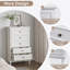 Commode verticale en bois manufacturé avec 5 tiroirs