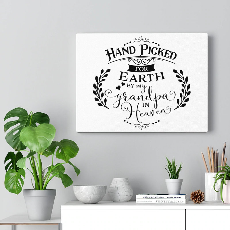 Hand Picked for Earth 1 Piece Wrapped Canvas Wall Art, 28cm H x 36cm W