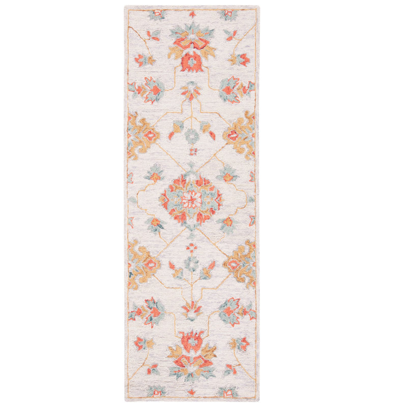 Barbuda Hand Tufted Wool And Cotton With Latex Oriental Rug, Runner 2'3" x 7'