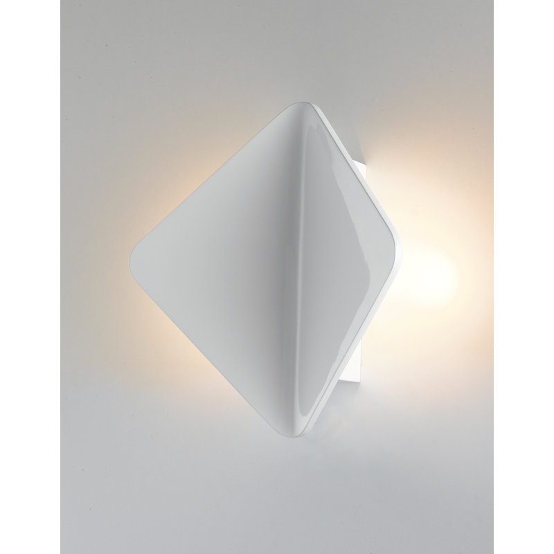 Aluminium LED Flush Mounted Sconce, White