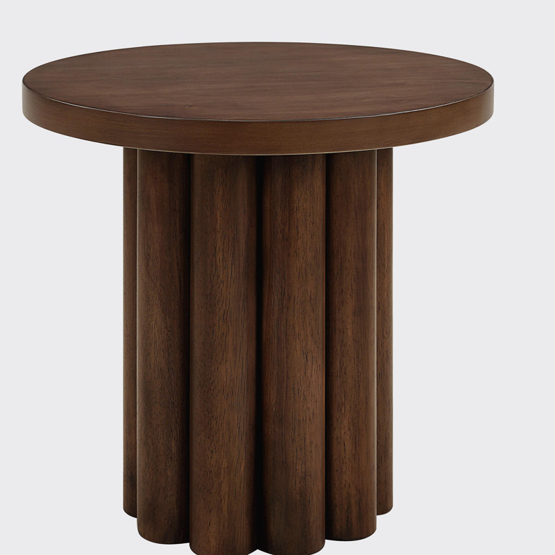 Table d'appoint en bois de couleur