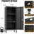 35.43"H Metal Locker Storage Cabinet ,Steel Office Locker with 2 Adjustable Shelves-119619821