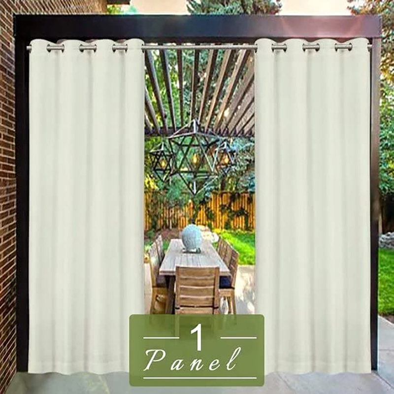 Passe-partout pour l'extérieur avec œillets 50 x 82 po ivoire