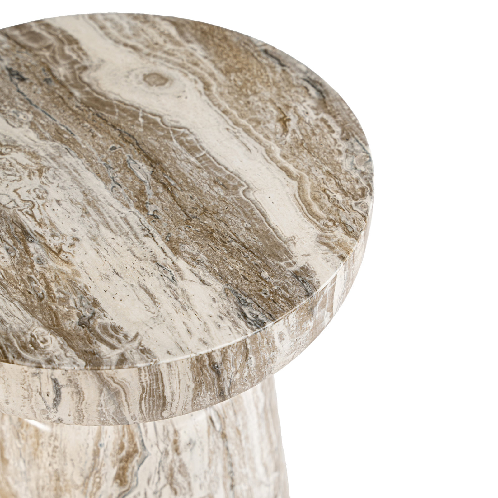 14" Patio Side Table, Brown