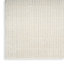 Tapis rectangulaire géométrique tissé à la machine en polyester crème / ivoire-1736170095