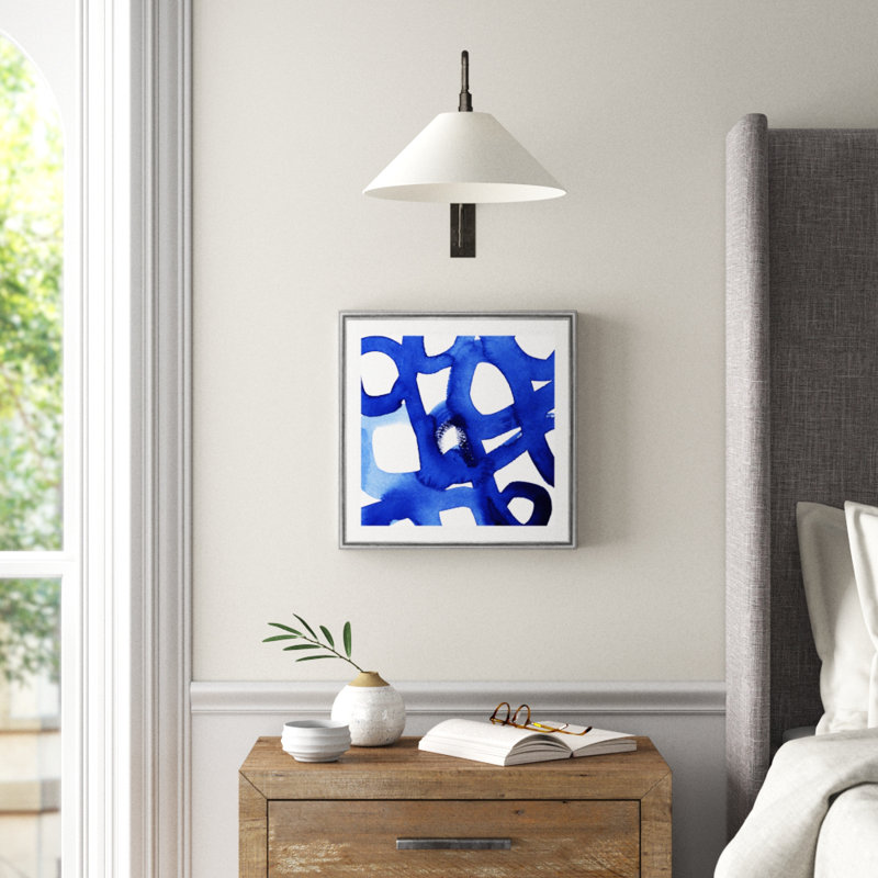 Windsor Ravel II, peinture sur toile, H 17,5 po x l 17,5 po x P 1,5 po, Cadre argenté
