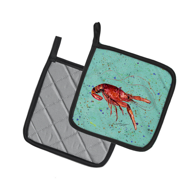 Cuisinier poignée caroline trésors Crawfish, Bleu
