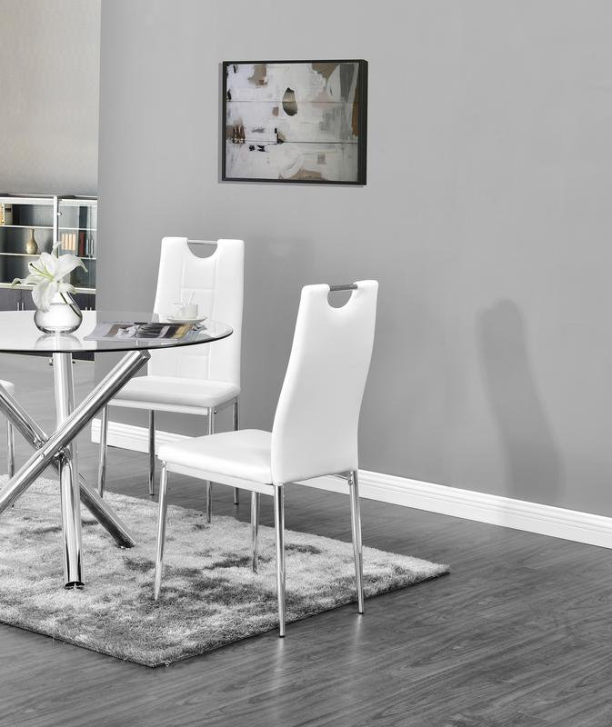 Chaise d'appoint Spickard, Blanc