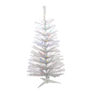 Lighted Artificial Pine Christmas Tree