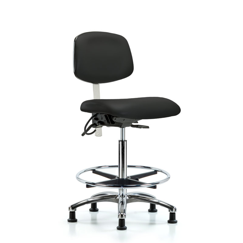 Chaise de dessinateur, Noir, Patins, Non inclus
