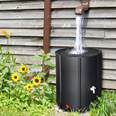 Weather Resistant Plastic Foldable Rain Barrel