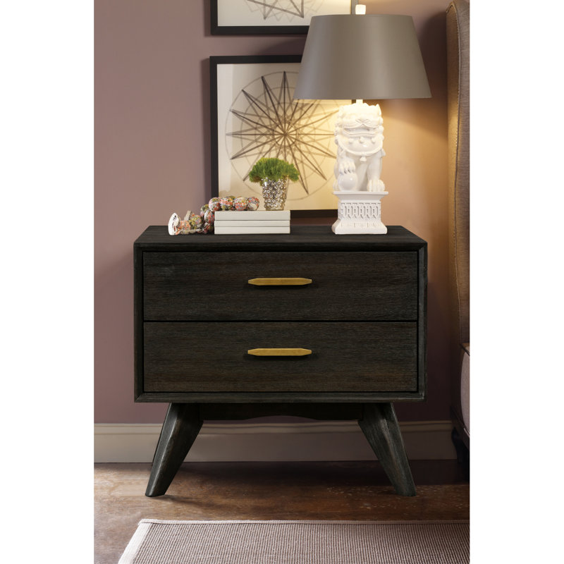 Tables de chevet durables en bois d'acacia, style Mid-Century pour la maison