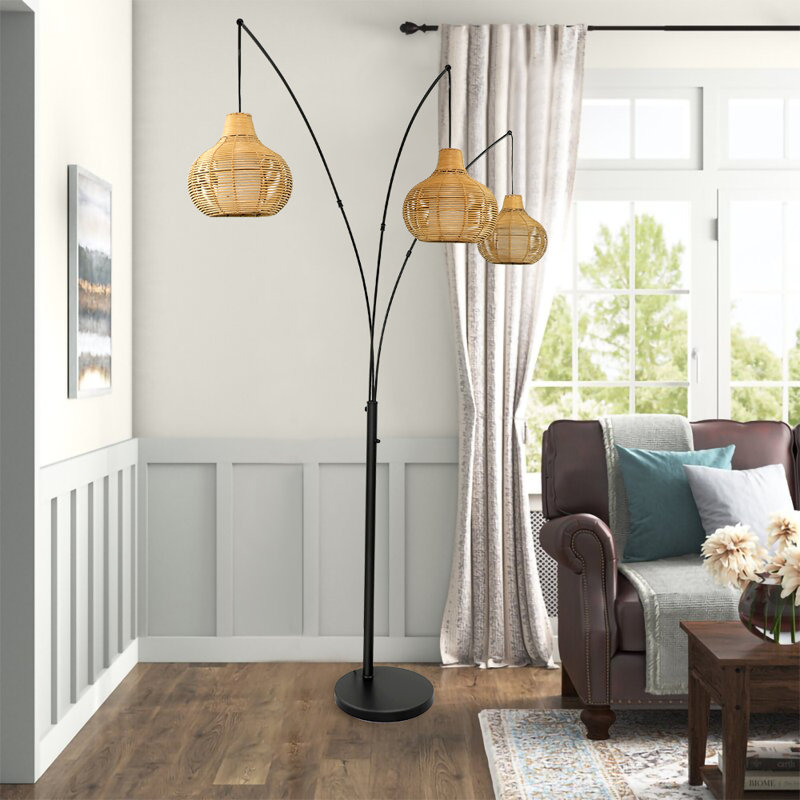 Halima 90'' Black Tree Floor Lamp