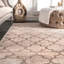 Tapis géométrique ivoire / brun clair Archdale-18605432