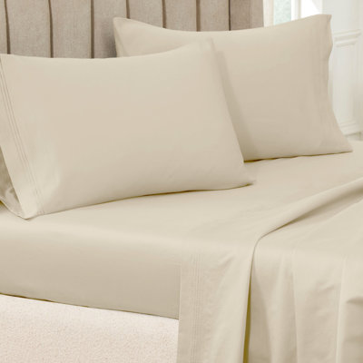 Ensemble de taies d'oreiller de couleur unie en coton égyptien certifié 650 fils Aldin