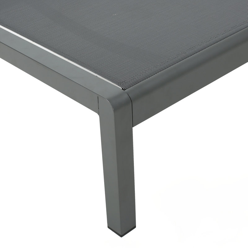 Cadre en aluminium CHAISE LUNGE, Gris, 1