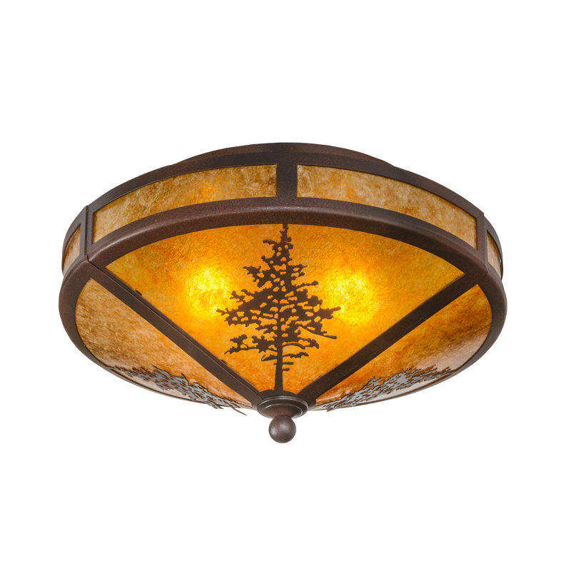 Rustic Lodge 2 - Light Semi Flush Mount