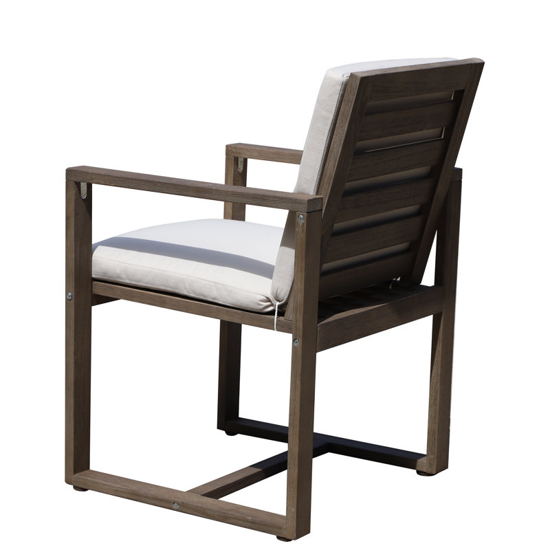 Harbor Outdoor Dining Armchair, Gray