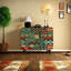 Multi-functional solid wood art sideboard-104471055