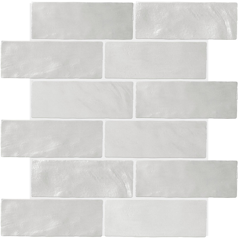 Mallorca 8" x 2.5" Ceramic Subway Tile, Gray