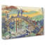 Crossing the Bridge by Katsushika Hokusai - Wrapped Canvas-55304196