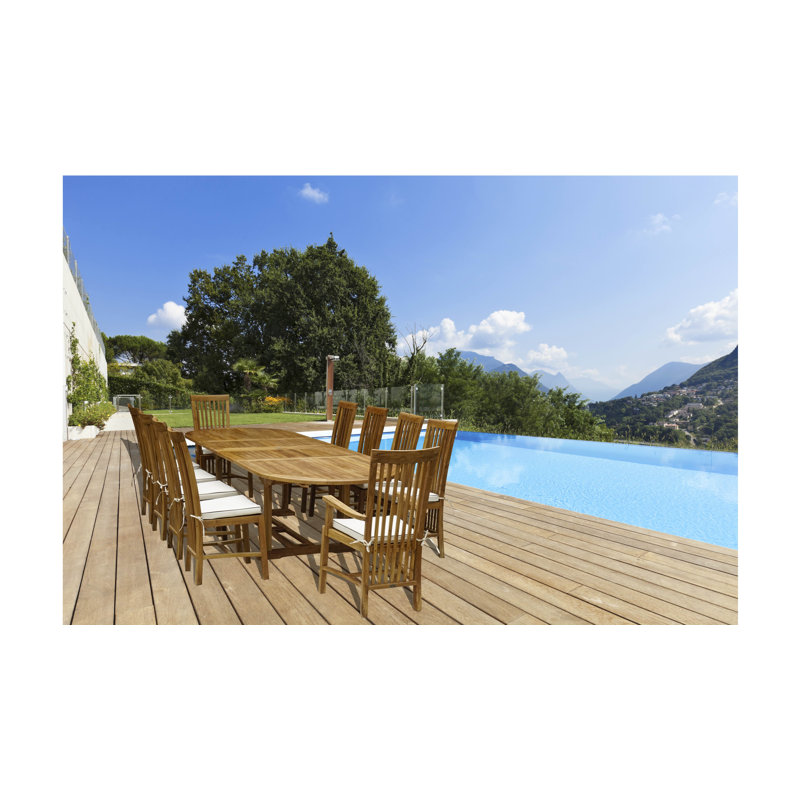 Clea Outdoor Teak Dining Side Chair