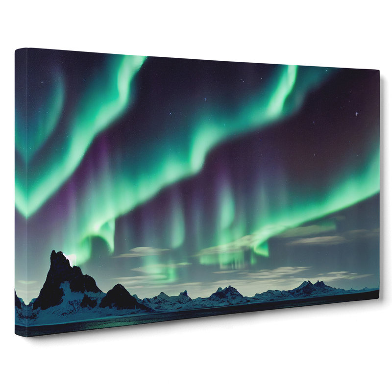Wondrous Northern Lights - Wrapped Canvas, 40cm H x 60cm W