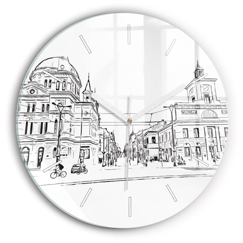 Glass Wall Clock