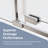 56-60" W x 74" H Frameless Shower Door Single Sliding Soft-Close with 5/16"(8mm) Tempered Glass-112928280