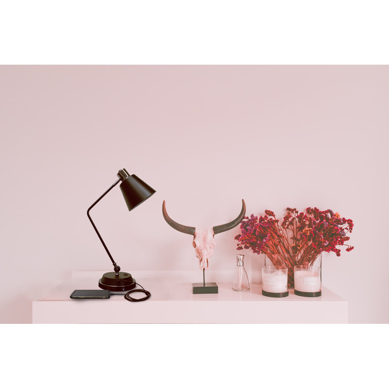 Metal USB Desk Lamp, Black