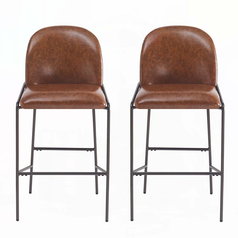 Metal Upholstered Barstool