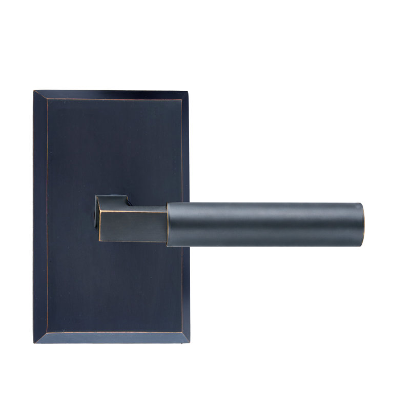 Faux levier Bravura 845-G1 sur rosette rectangulaire biseautée en bronze huilé