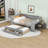 Full-Size Daybed with Built-In Desk, Storage, and LED Lighting-979234579