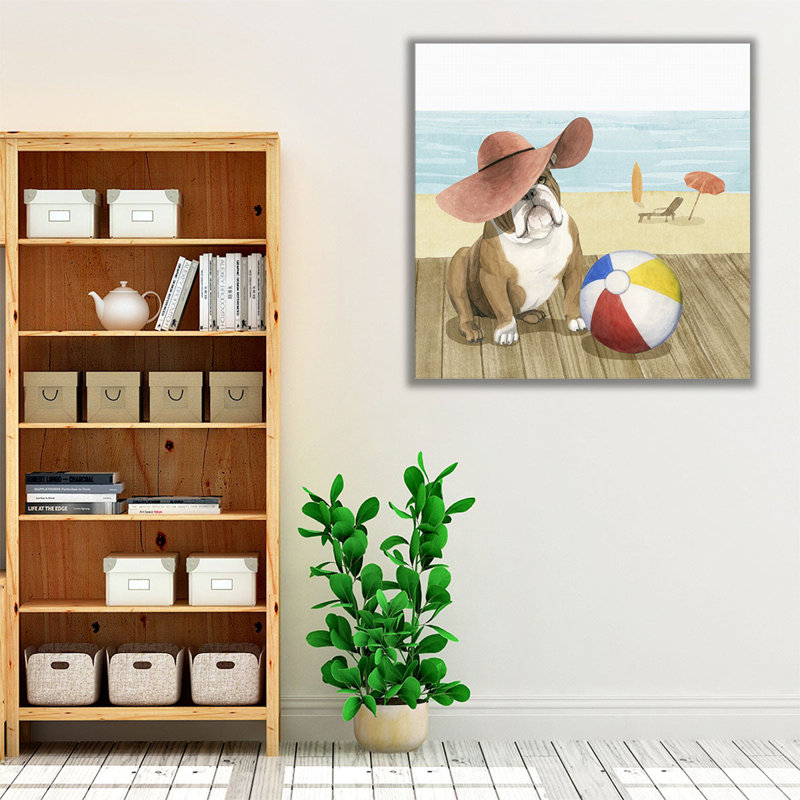 «Lets Go For A Boardwalk I», reproduction d'art sur toile, H 12 po x l 12 po