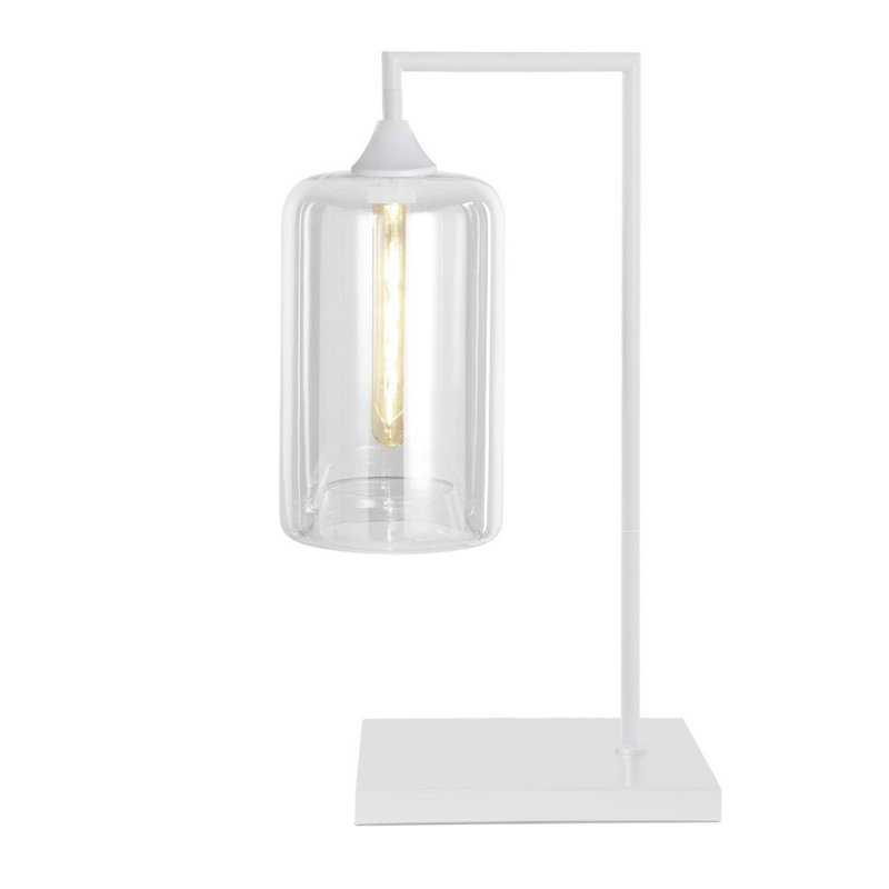 Aarza Metal Table Lamp, White