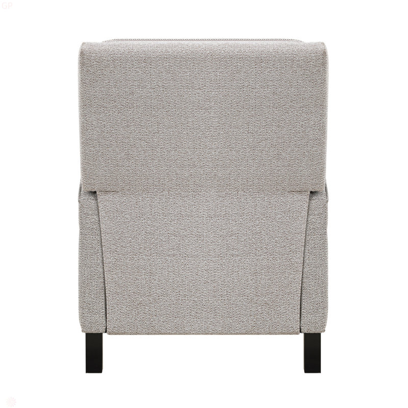 Push Back Reclining Chair Transitional Style Chenille Fabric Self-Reclining Motion Chair 1Pc Cushion Seat Modern Living Room Furniture
