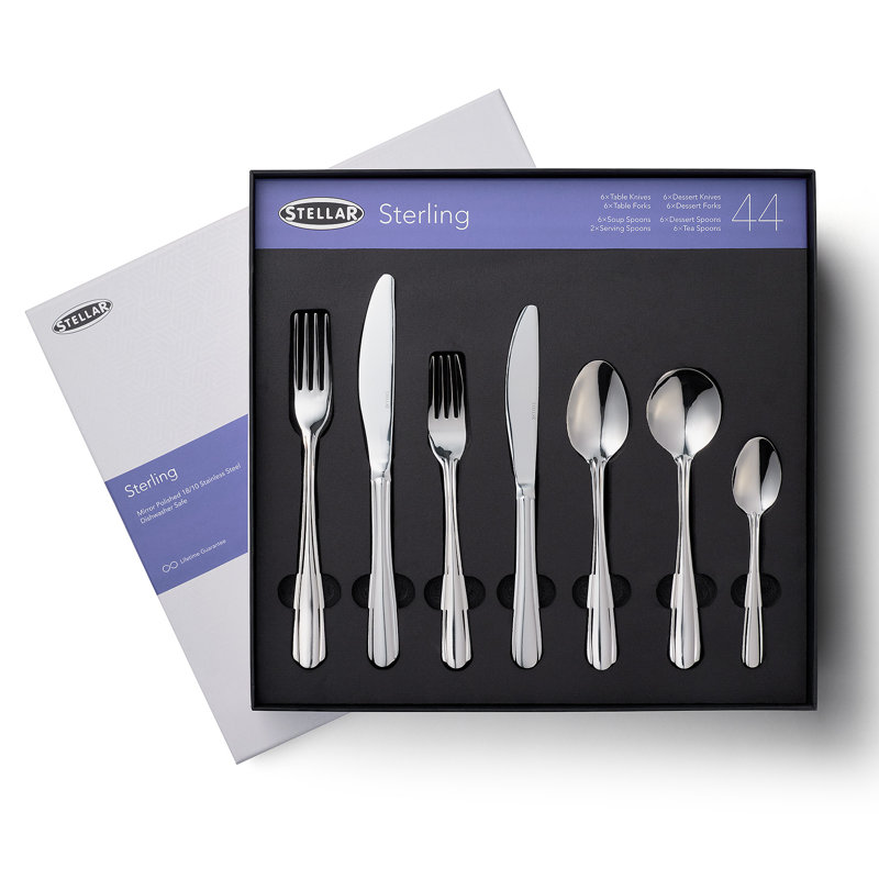 Stellar, Sterling - 44 Piece Cutlery Set, Service for 6